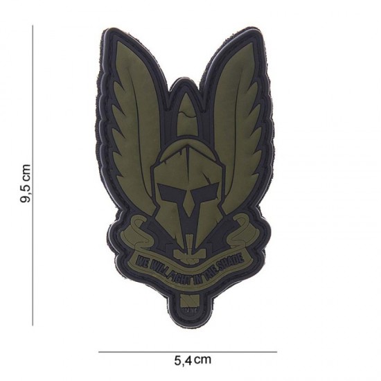 Patch 3D PVC Spartan green #10099 35